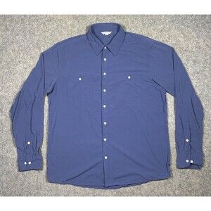 Clothing Arts P Cubed Pick Pocket Proof Shirt Men’s XL Blue Button Up Travel